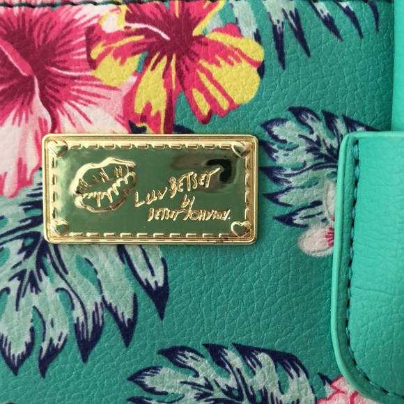 Betsey Johnson Handbag Crossbody Floral Green - Picture 7 of 10